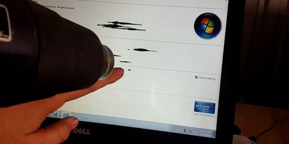 Cách tẩy vết mực trên màn hình máy tính