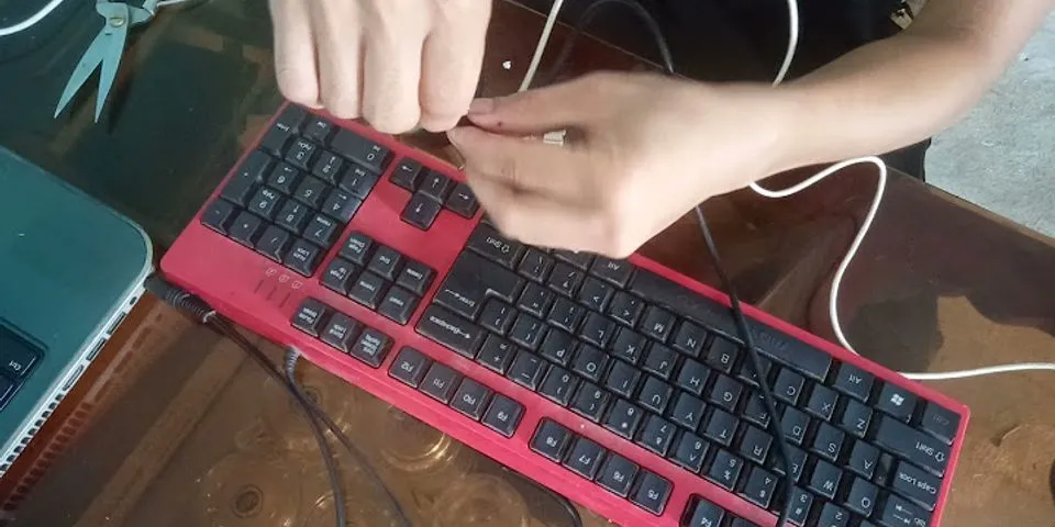 Cách uốn dây bàn phím