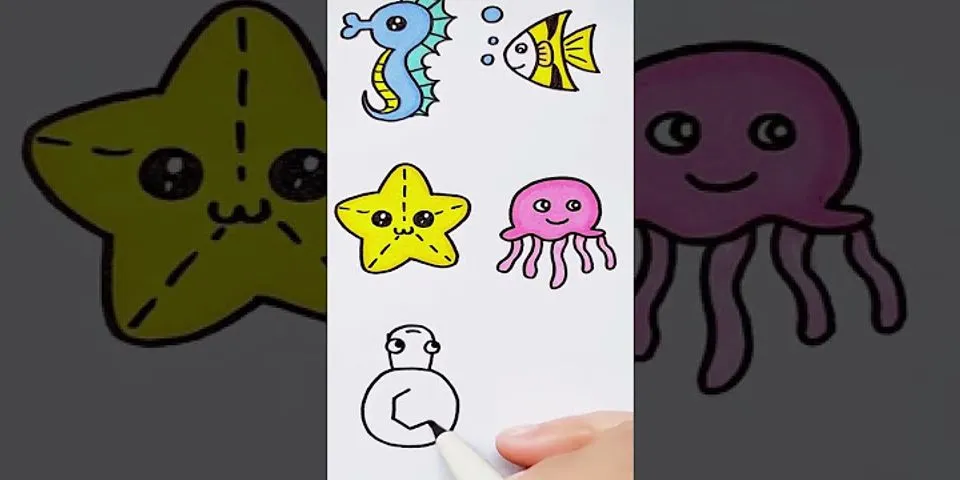 Cách vẽ con vật dưới biển