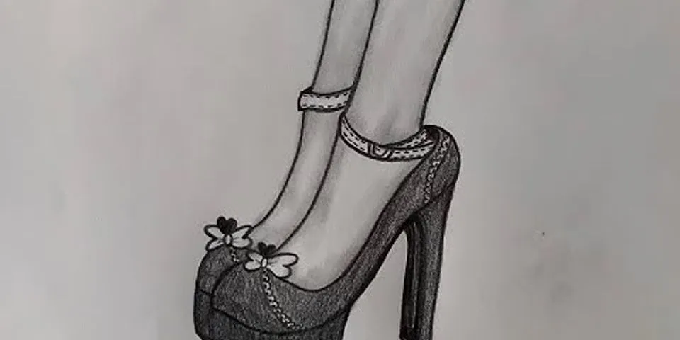 cách vẽ giày cao gót