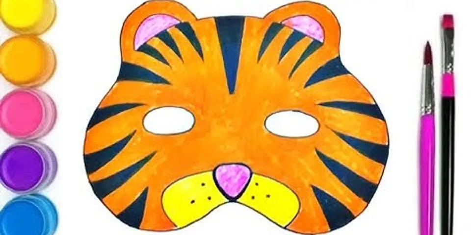 cách vẽ mặt nạ con hổ