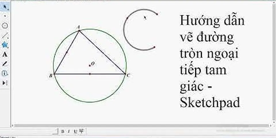 Cách vẽ tam giác đều ngoại tiếp đường tròn