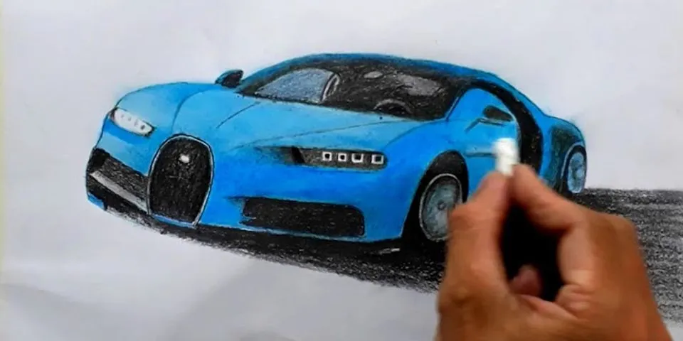 cách vẽ siêu xe đơn giản