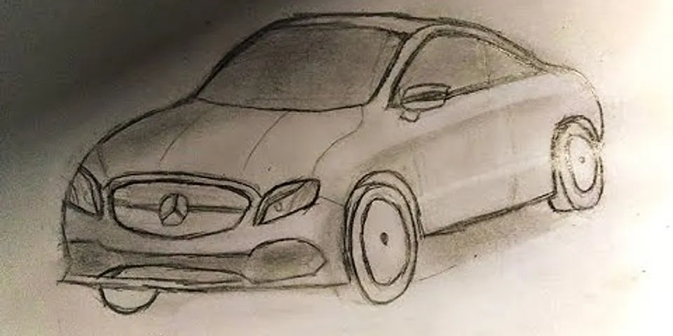 cách vẽ xe ô tô đơn giản nhất