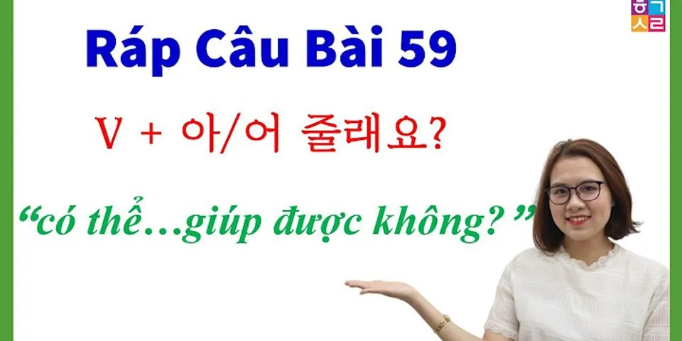 Câu ghép trong tiếng Hàn