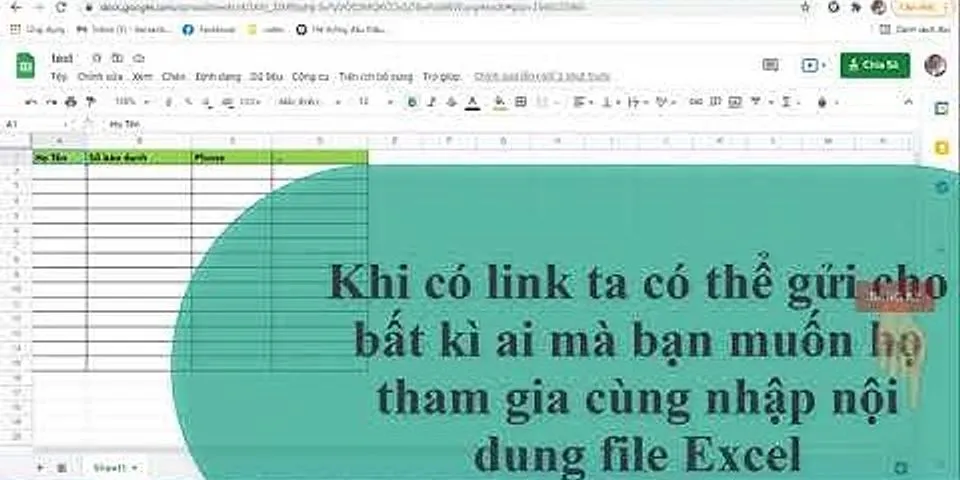 Chia sẻ file Excel cho nhiều người cùng chỉnh sửa