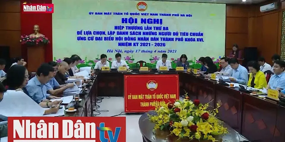 Danh sách đại biểu hội đồng nhân dân thành phố Hà Nội