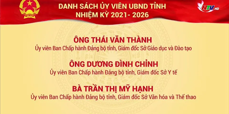 Danh sách Tỉnh ủy viên Quảng Nam