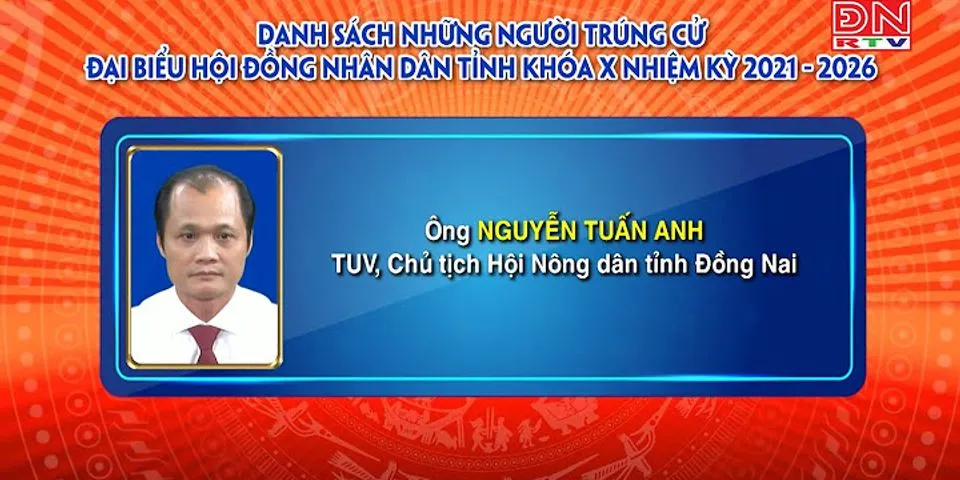 Danh sách trúng cử HĐND tỉnh Thái Bình