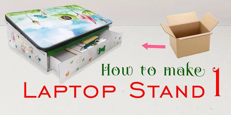 DIY Foldable laptop stand