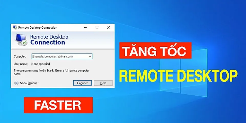 How do I speed up Microsoft Remote Desktop?