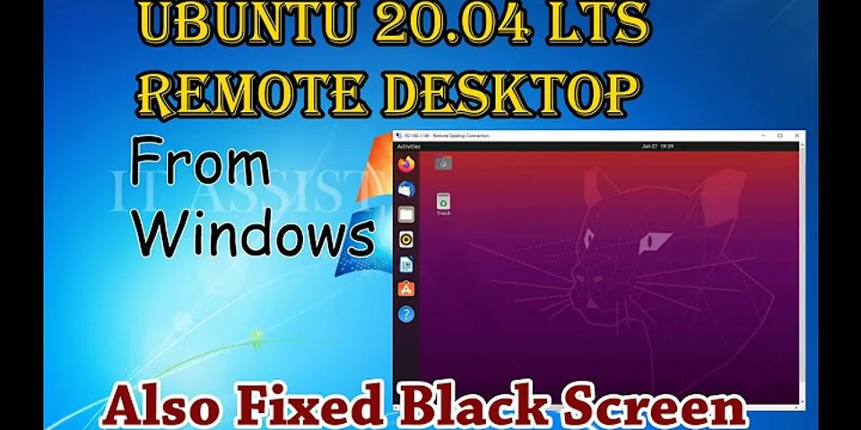 How do I use Ubuntu remote desktop from Windows?