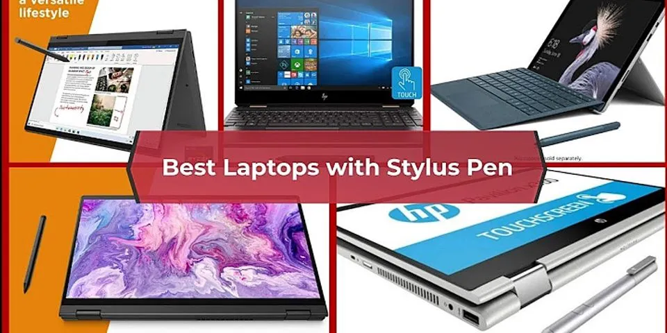 HP laptop with stylus