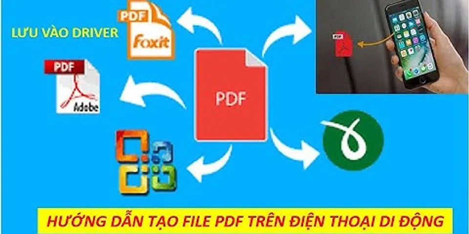Hướng dẫn tạo file PDF