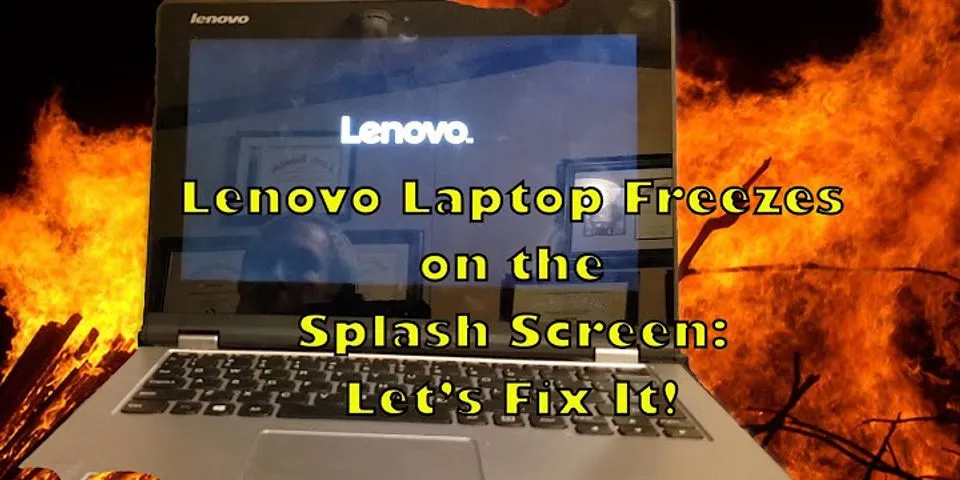 Laptop freeze at boot screen
