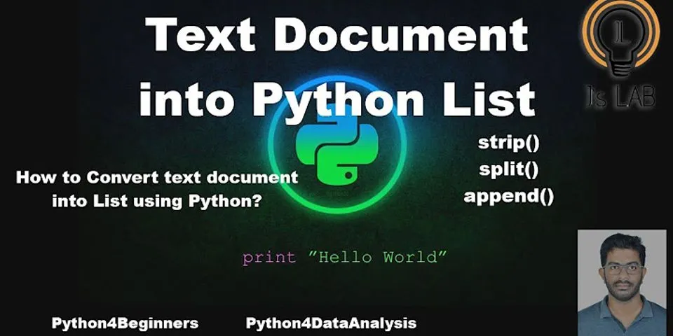 Read file to list Python