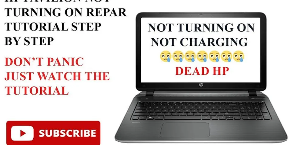 Repair hp pavilion laptop