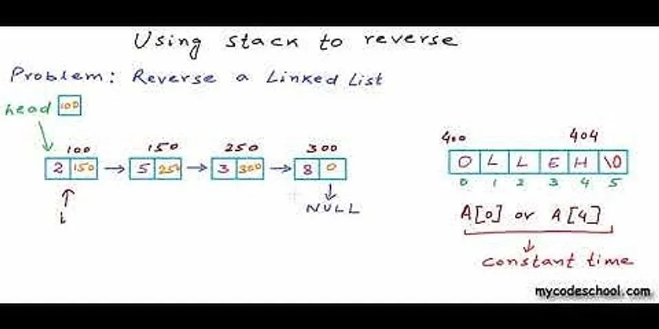 Reverse a linked list using stack in Java