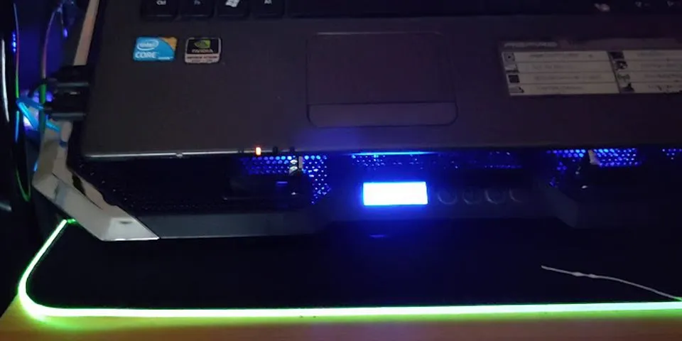 RGB laptop setup