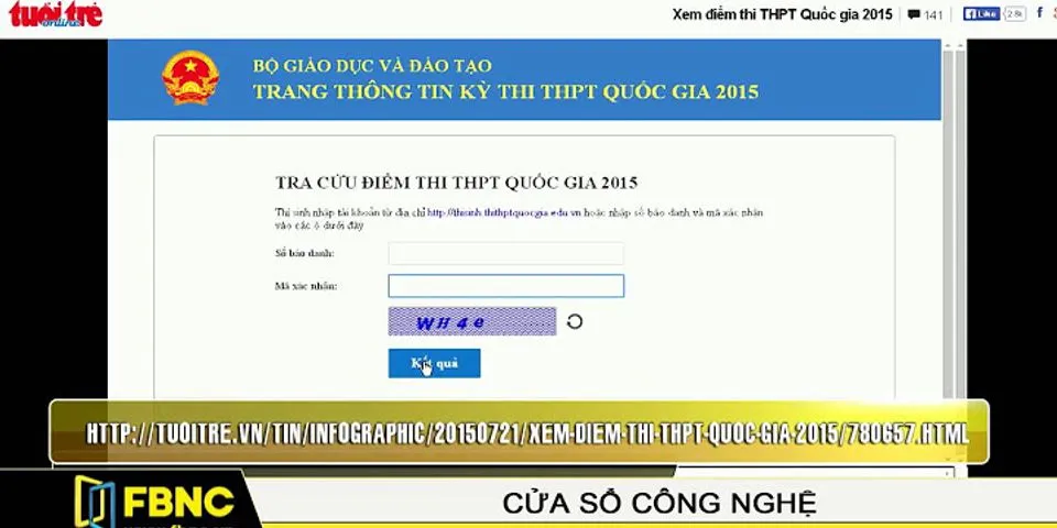 Sở Giáo dục và Đào tạo Bình Định tra cứu điểm