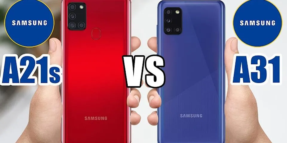 So sánh Samsung A21s và A31