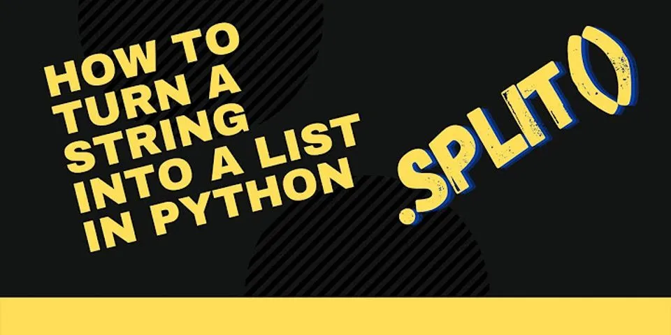 Split string in list Python