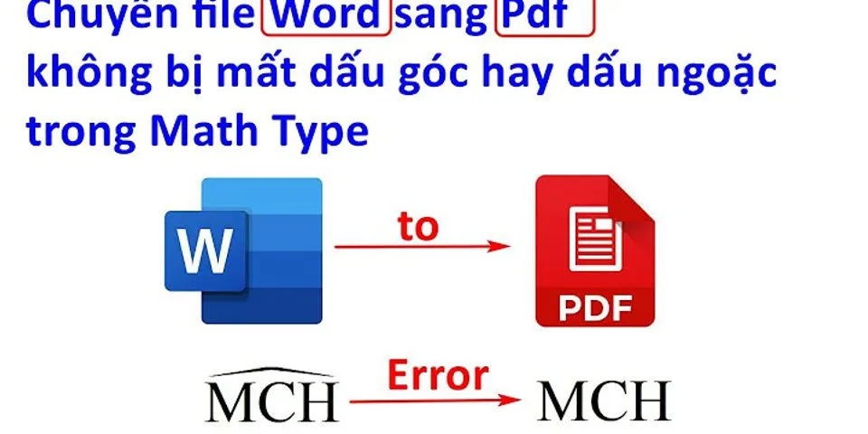 Tại sao không chuyển file Word sang PDF được