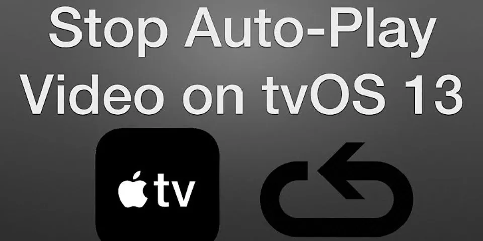 Turn off autoplay Apple TV iPhone