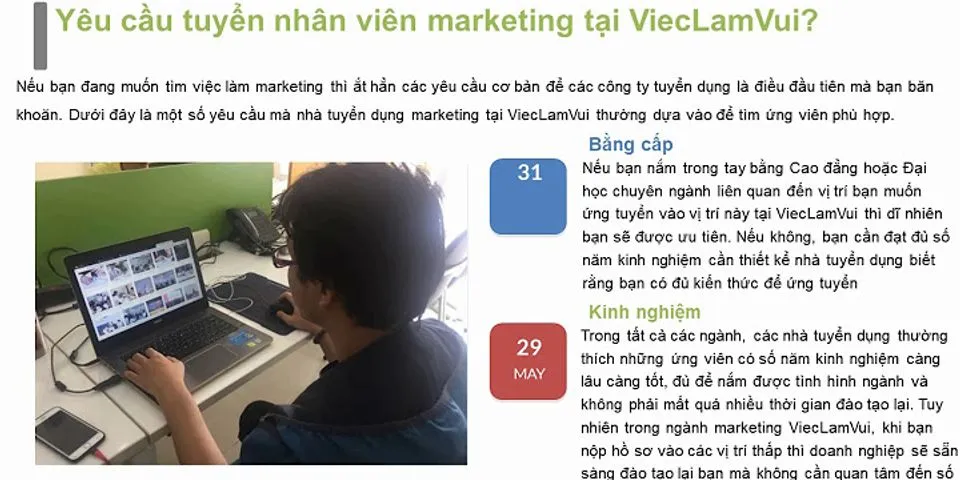 Tuyển dụng nhân viên Marketing Không yêu cầu Kinh Nghiệm tại Hà Nội