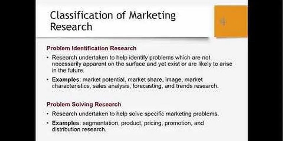 Vấn đề nghiên cứu marketing là gì