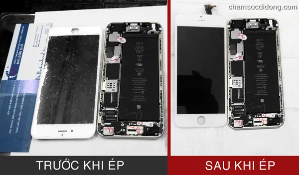 thay mat kinh, ep kinh, thay man hinh iphone 6